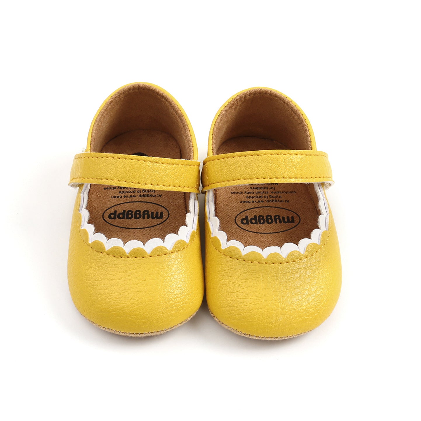 Lemon Yellow Velcro Strap Shoes
