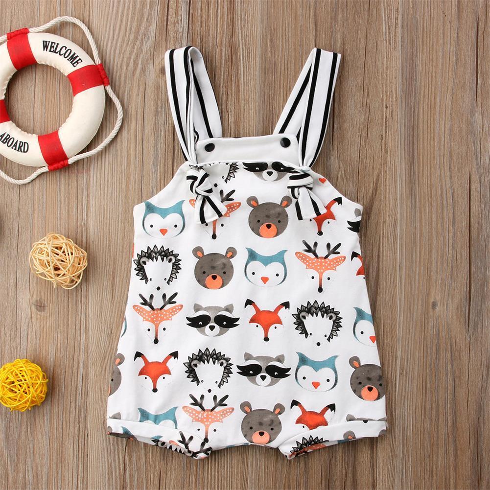 Animal Cotton Strap Romper