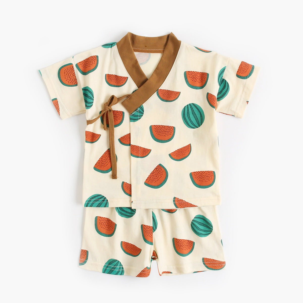 Girl's Watermelon Short Sleeve Shirt & Shorts - 2pc set