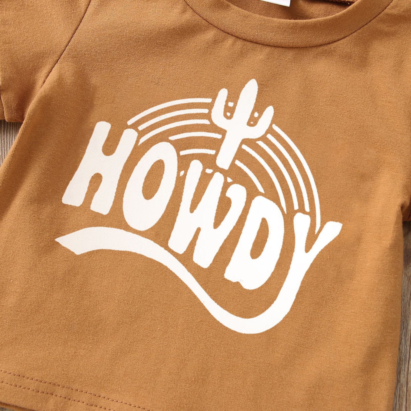 "Howdy" Short Sleeve Top & Shorts