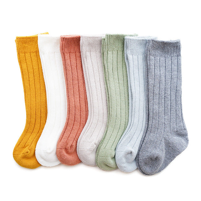 Children's Long Cotton Socks - different colors available