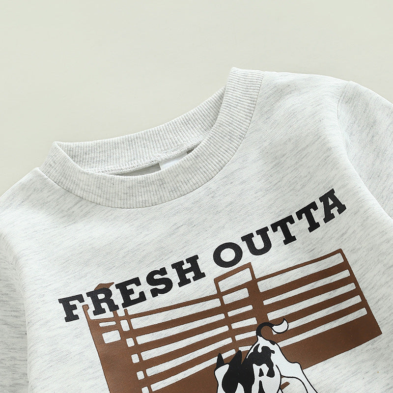 "Fresh out the Chute" Sweatshirt & Sweatpants - 2 pc outfit