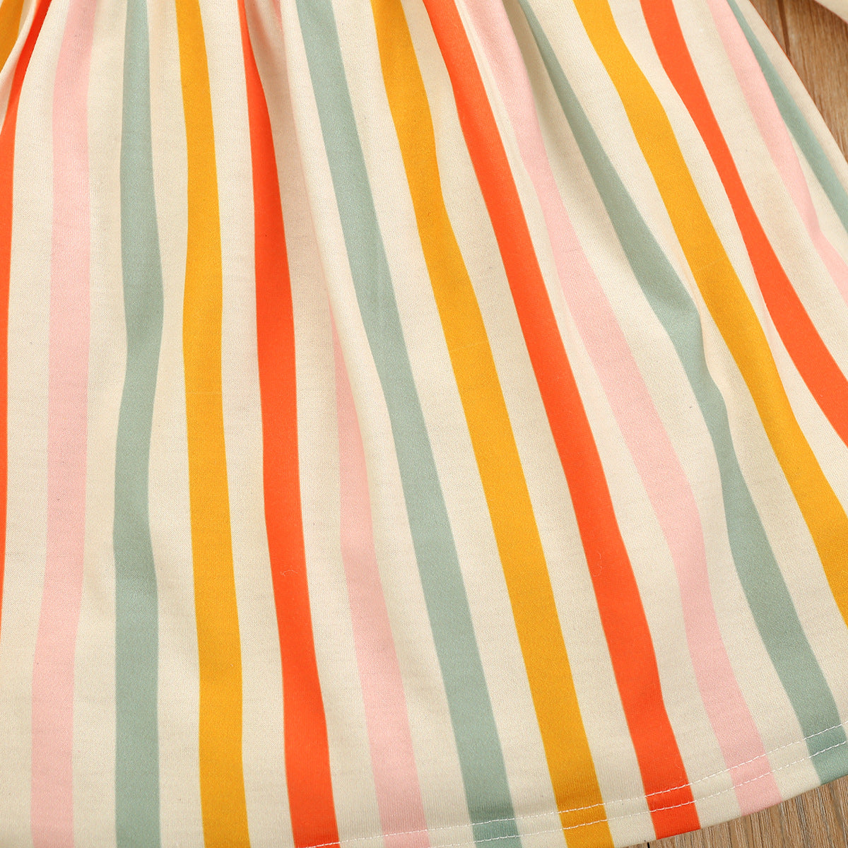 Girl's Vintage Stripe Dress