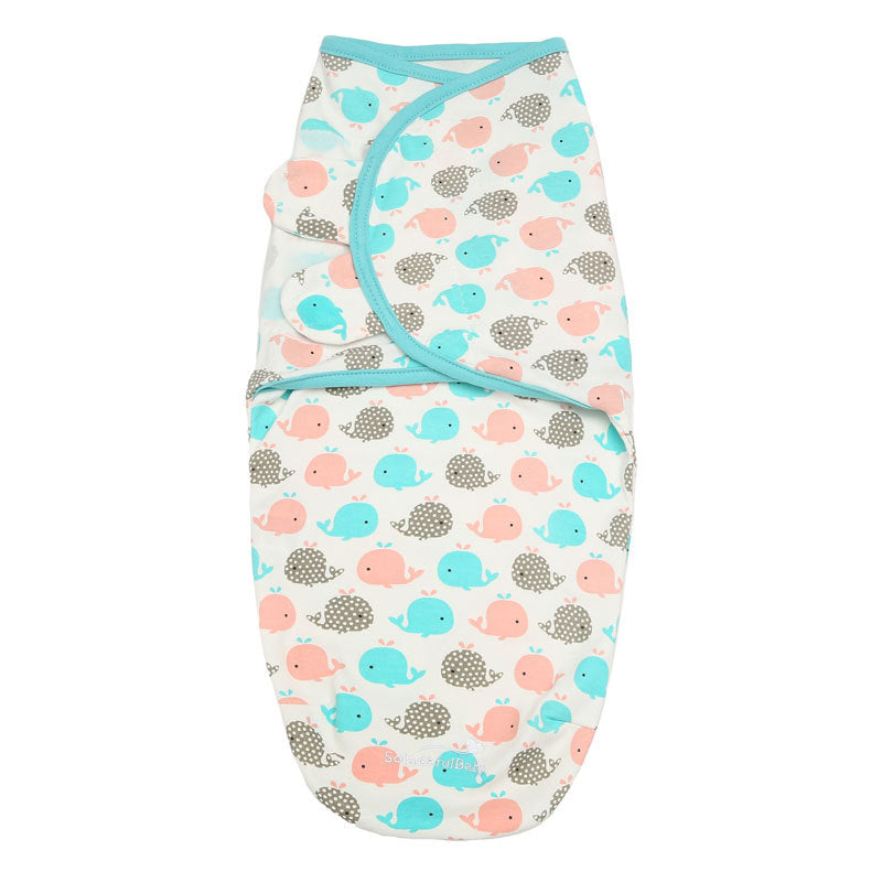 Cute Whale Cotton Baby Swaddle