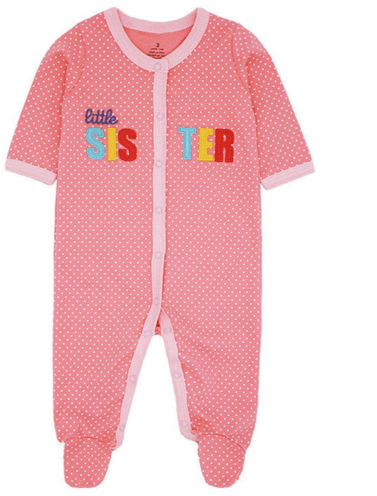 Little Sister Footed Pink Pajamas