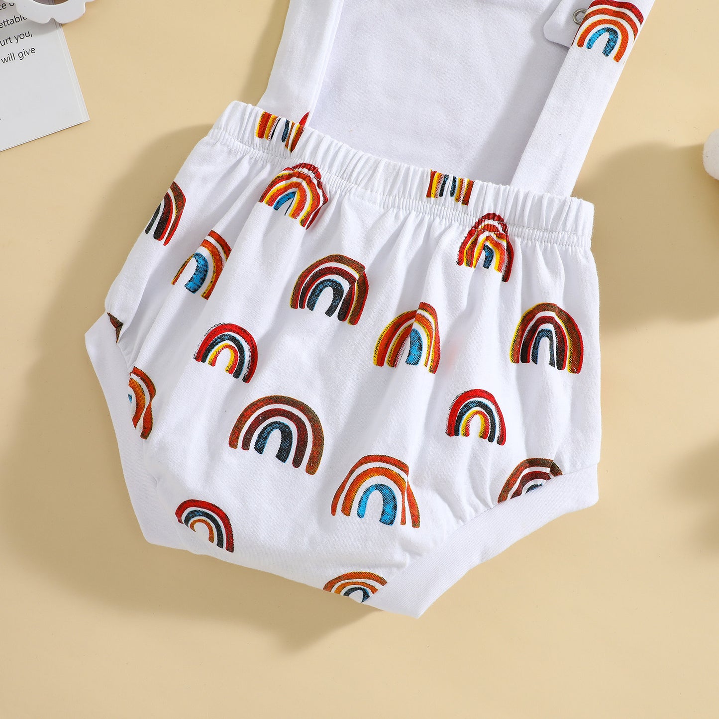 Baby Cotton Rainbow Print Romper