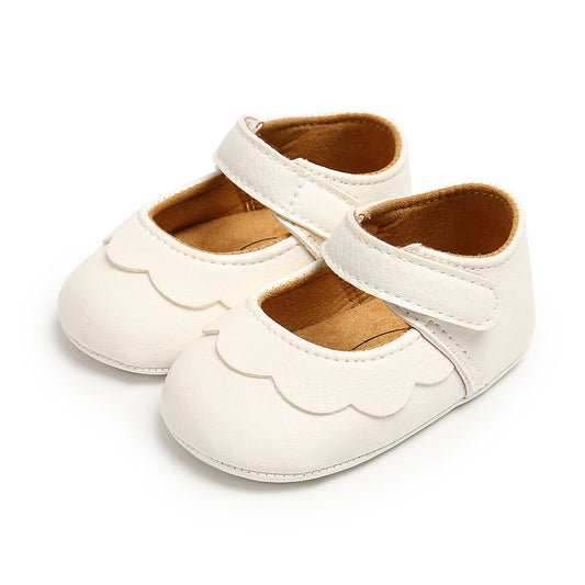 Baby Girl's White Strap Shoes