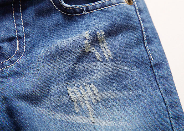 Boy's Ripped Denim Jeans