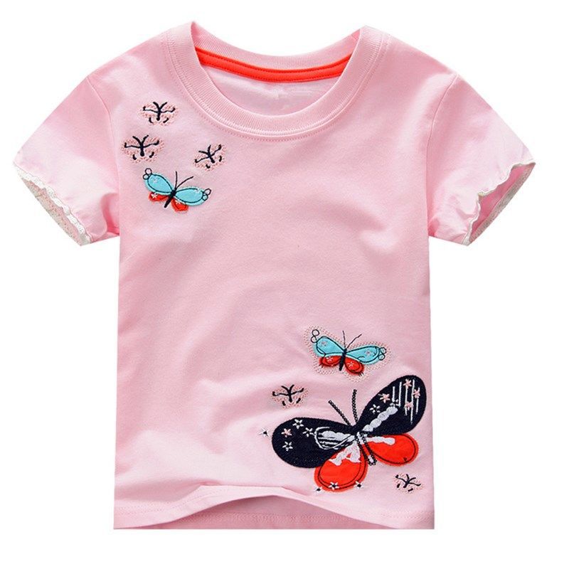 Girl's Cute Butterfly T-shirt