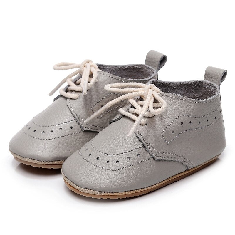 Grey Soft Bottom Non-slip First Walker Shoes