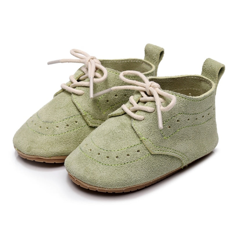 Green Soft Bottom Non-slip First Walker Shoes
