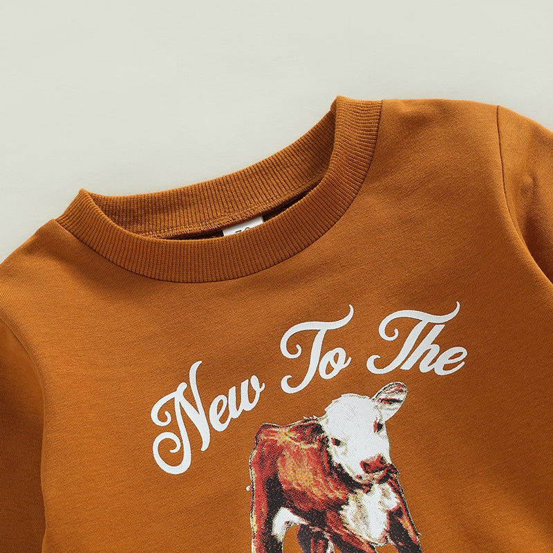 "New to the Herd" Sweatshirt & Sweatpants - 2pc Outfit