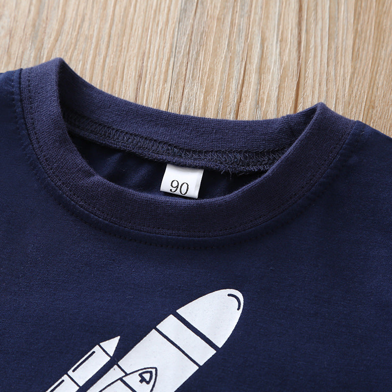Boy's Space Shuttle T-shirt & Shorts Set