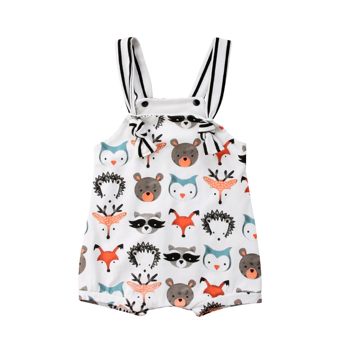 Animal Cotton Strap Romper