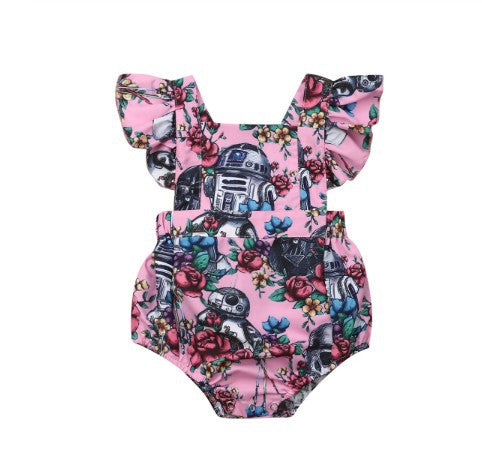 STAR WARS R2-D2 Pink Floral Jumpsuit